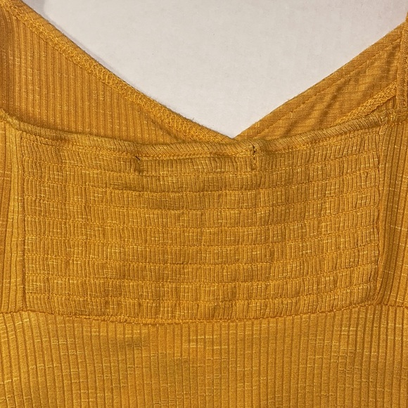 Honey & Sparkle Mustard Yellow Button Front Cami Tank Top XL - Picture 3 of 9